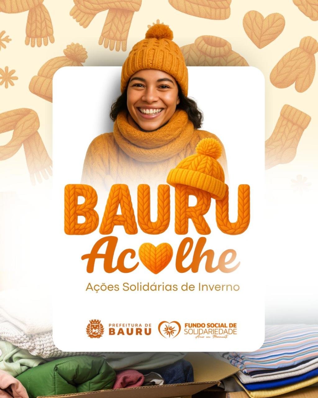 Campanha Bauru Acolhe intensifica acolhimento e arrecadação de agasalhos no inverno 2025