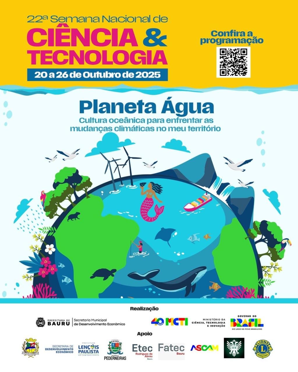 Semana Nacional de Ciência e Tecnologia em Bauru promove ações sobre sustentabilidade e inovação