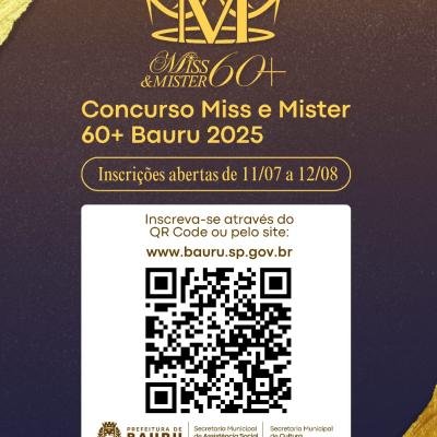 Últimos dias para se inscrever no concurso Miss e Mister 60+ Bauru 2025