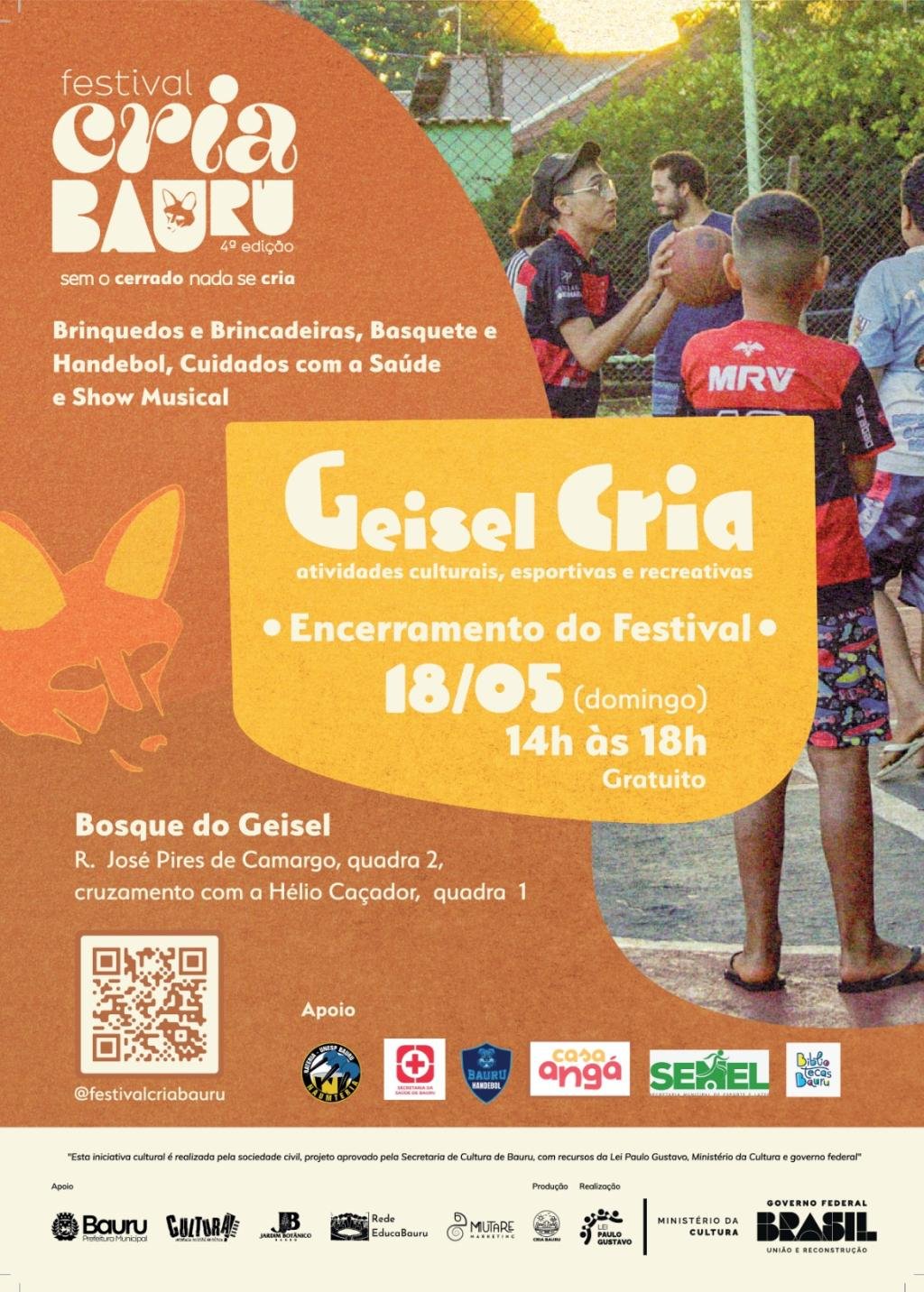 Festival Cria Bauru 2025: Programação especial no Horto Florestal e Bosque Geisel neste fim de semana
