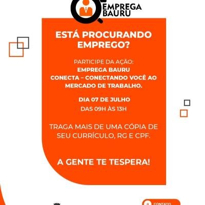 Emprega Bauru Conecta oferece mais de 360 vagas de emprego nesta segunda-feira (7)