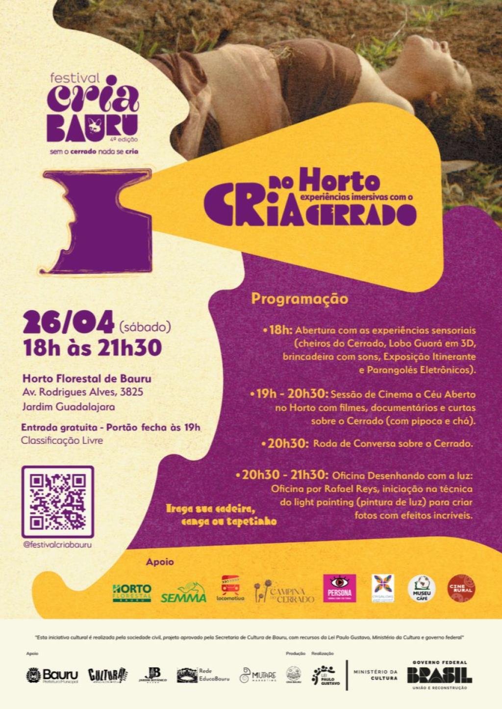 Festival Cria Bauru 2025: Celebrando o Cerrado com Arte, Cinema e Atividades Culturais Gratuitas