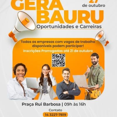 Gera Bauru 2026: Empresas Têm Até Quarta (21) para se Inscrever