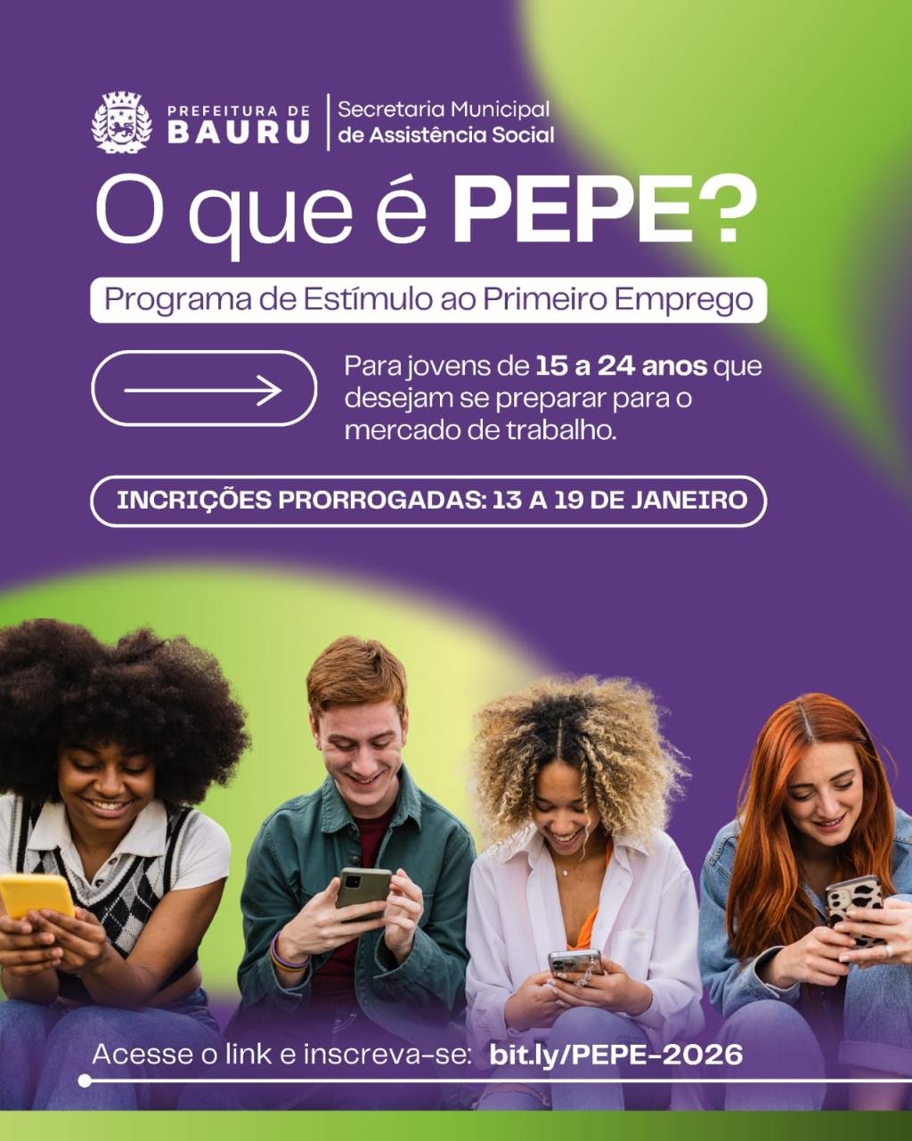 Secretaria de Assistência Social encerra pré-inscrições para cursos do PIP e PEPE nesta segunda-feira (19)