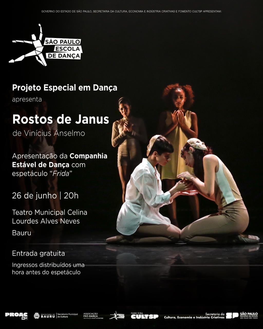 São Paulo Escola de Dança apresenta “Rostos de Janus” em Bauru