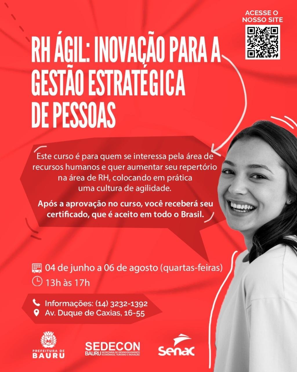 Curso de RH Ágil com Certificação Gratuita tem Inscrições Abertas em Bauru