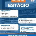 Funprev abre vagas de estágio em Bauru com bolsas de até R$ 668,97