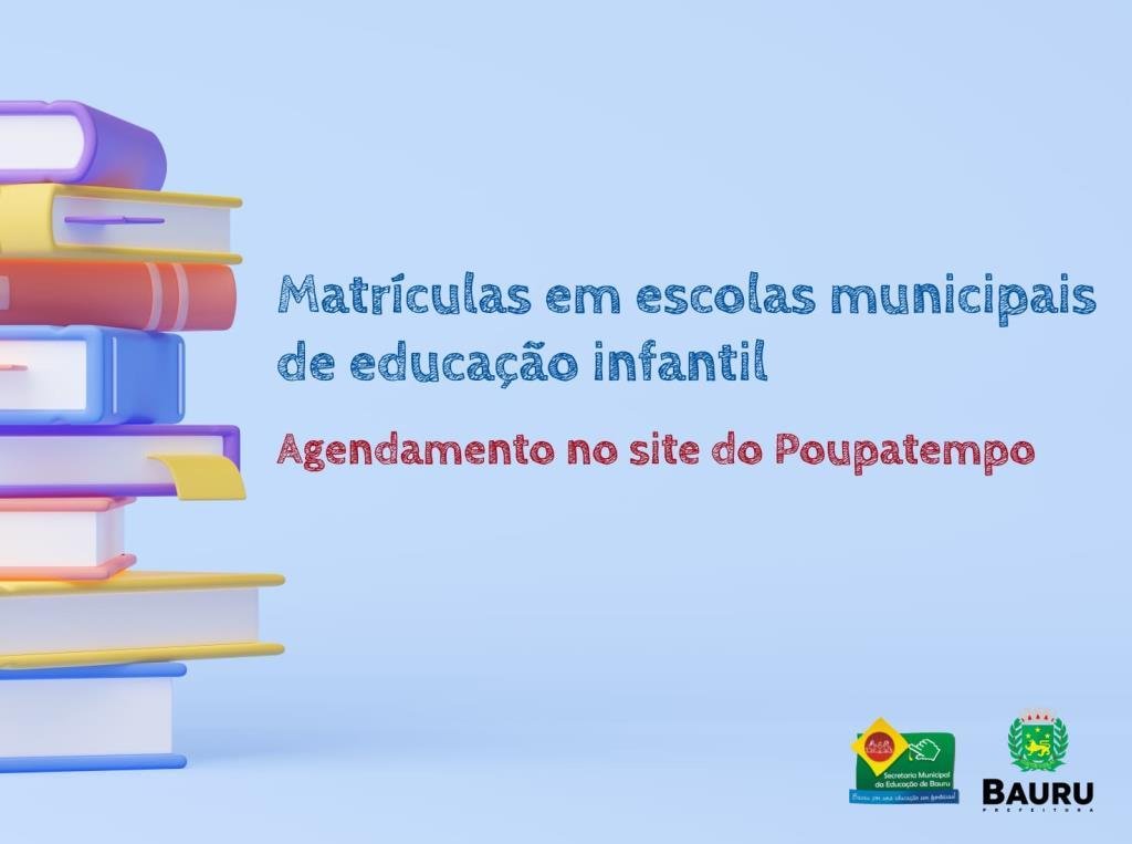 Secretaria da Educação inicia o período de matrículas para a educação infantil nesta segunda-feira