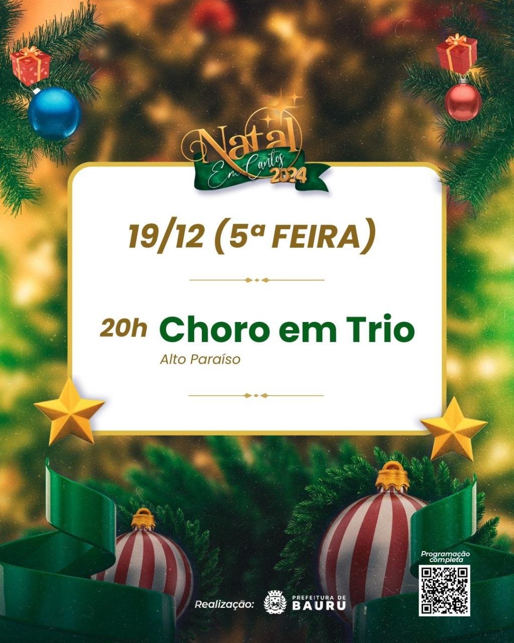 ‘Natal EmCantos’ será no Alto Paraíso nesta quinta-feira