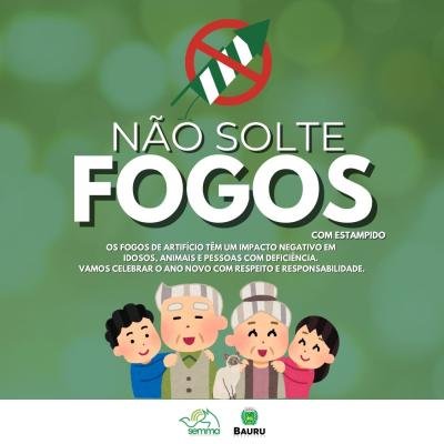 Campanha orienta e conscientiza para o uso de fogos de artifício sem estampido no final de ano