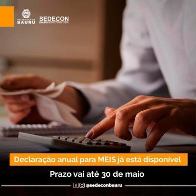 Sedecon informa que declaração anual para MEIs já está disponível
