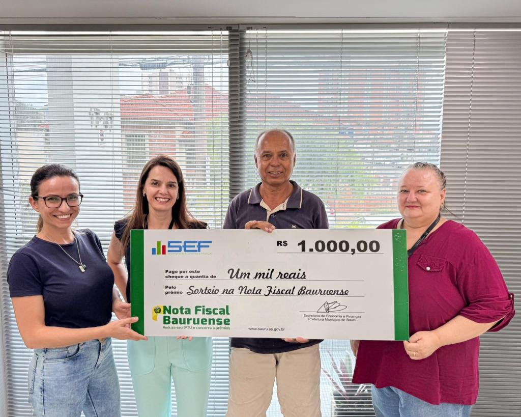 Secretaria de Finanças entrega prêmios do Programa Nota Fiscal Bauruense