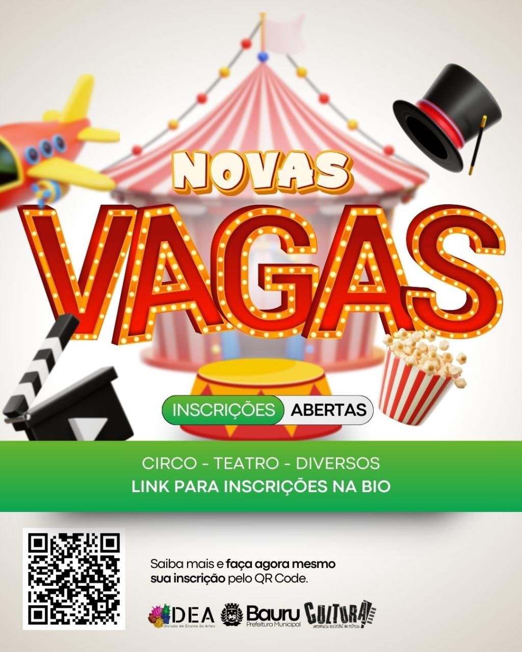 Divisão de Ensino às Artes abre inscrições para Circo, Teatro e Cursos Rápidos