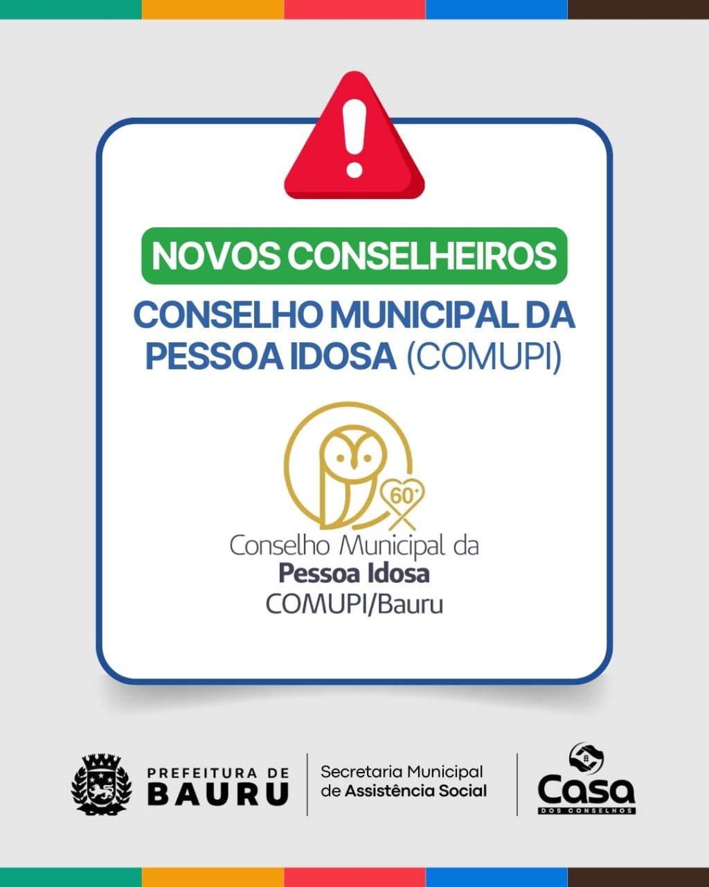 Conselho Municipal da Pessoa Idosa abre inscrições de vagas remanescentes para eleição de membros