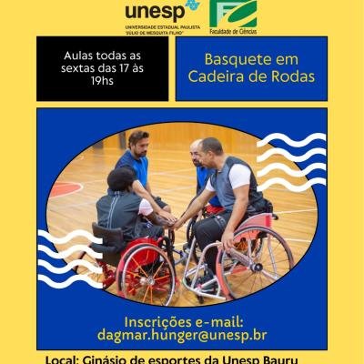 Projeto de Basquetebol em Cadeiras de Rodas da Unesp está com inscrições abertas