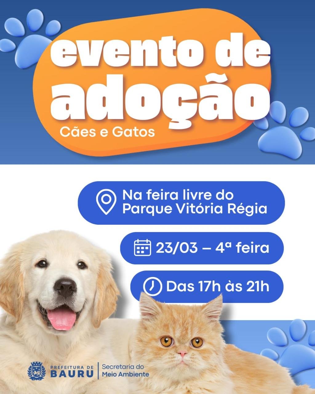 Feira de Adoção de Animais no Parque Vitória Régia: Adote um Amigo e Cuide com Responsabilidade