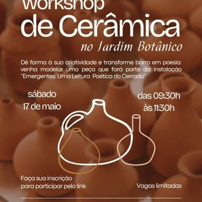 Workshop de Cerâmica no Jardim Botânico de Bauru: Inscrições Abertas!